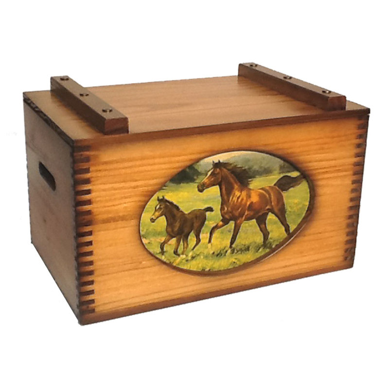 Millwood Pines Horses In Meadow Storage Box Wayfair